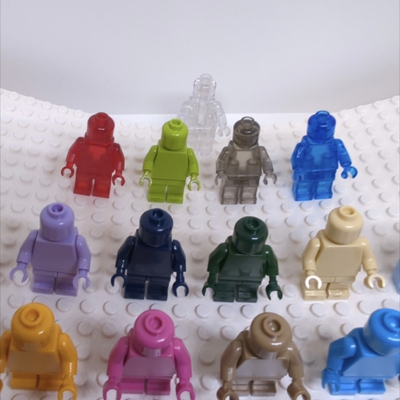 40 Minifigures Lego Compatible- Building Block Artist Pallet Colors Party Favors - Picture 7 of 7